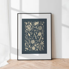 Load image into Gallery viewer, A-Z MONOGRAM PRINT (NAVY)