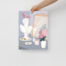 Load image into Gallery viewer, Statue with Flowers: Where Art and Nature Converge