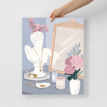 Load image into Gallery viewer, Statue with Flowers: Where Art and Nature Converge