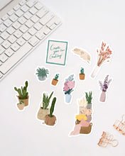 Load image into Gallery viewer, Nora's HOME FLOWERS STICKER SET Art