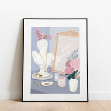 Load image into Gallery viewer, Statue with Flowers: Where Art and Nature Converge