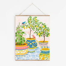 Load image into Gallery viewer, Nora's Lovebirds in Sicily Art: Capturing Romance and Beauty