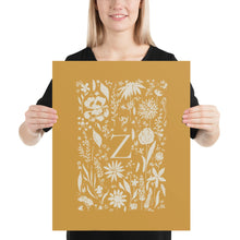 Load image into Gallery viewer, A-Z MONOGRAM PRINT (YELLOW)
