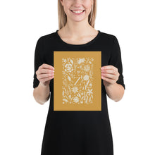 Load image into Gallery viewer, A-Z FLORAL MONOGRAM PRINT - YELLOW
